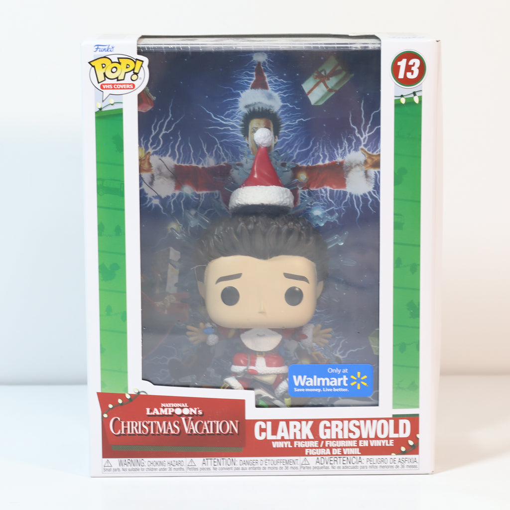 Funko Pop! vinyl figure packaging featuring Clark Griswold from Christmas Vacation, with Walmart branding.