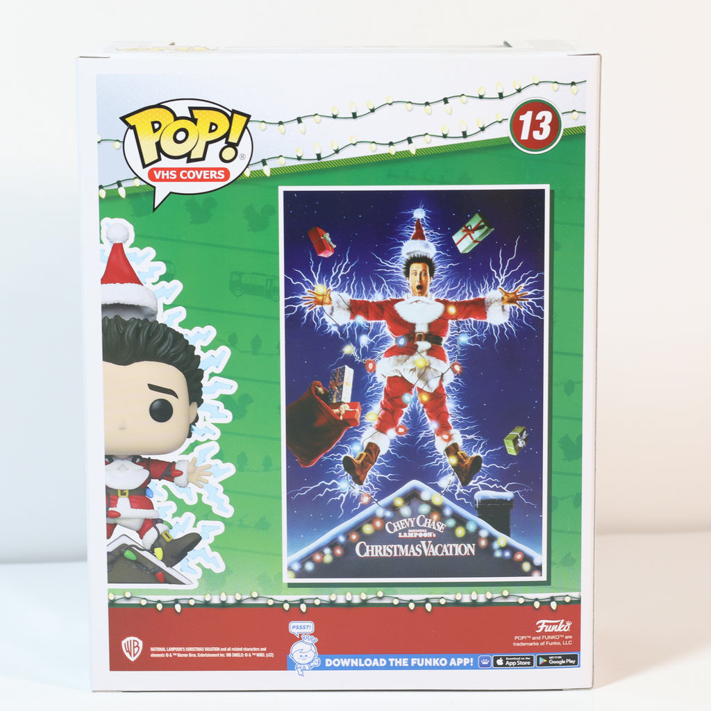 Funko Pop! vinyl figure packaging with Christmas Vacation theme