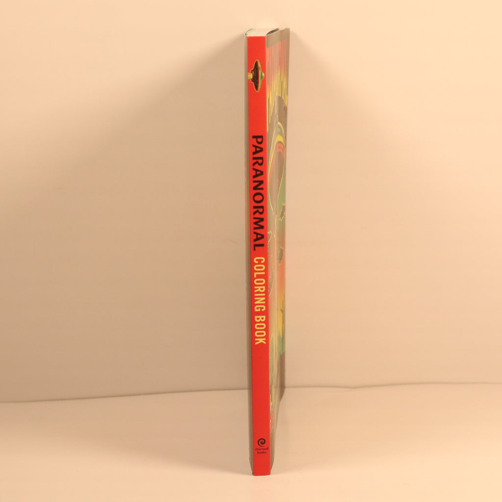 Paranormal coloring book on a beige background