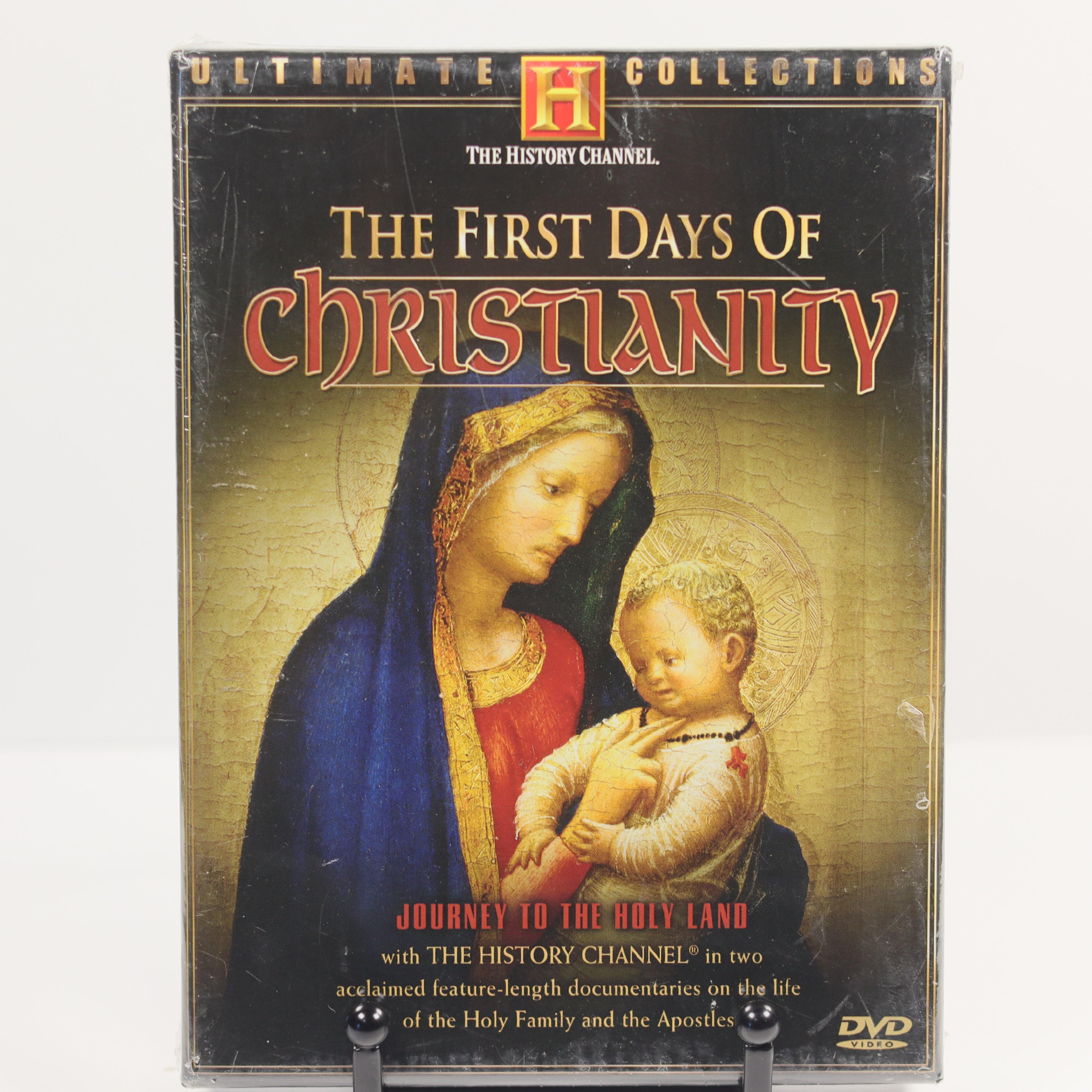 DVD cover of 'The First Days of Christianity' with religious imagery on a white background