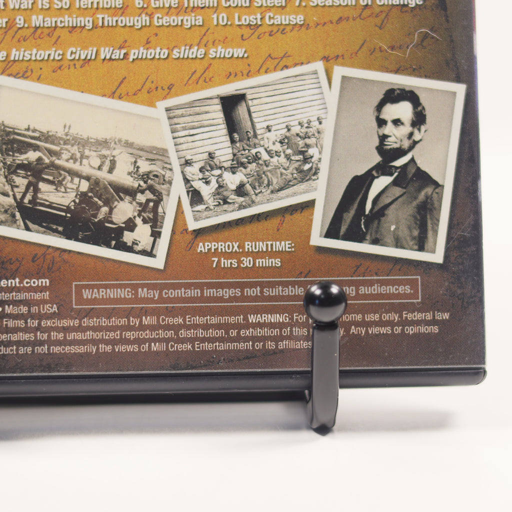 DVD cover with Civil War-themed images and text