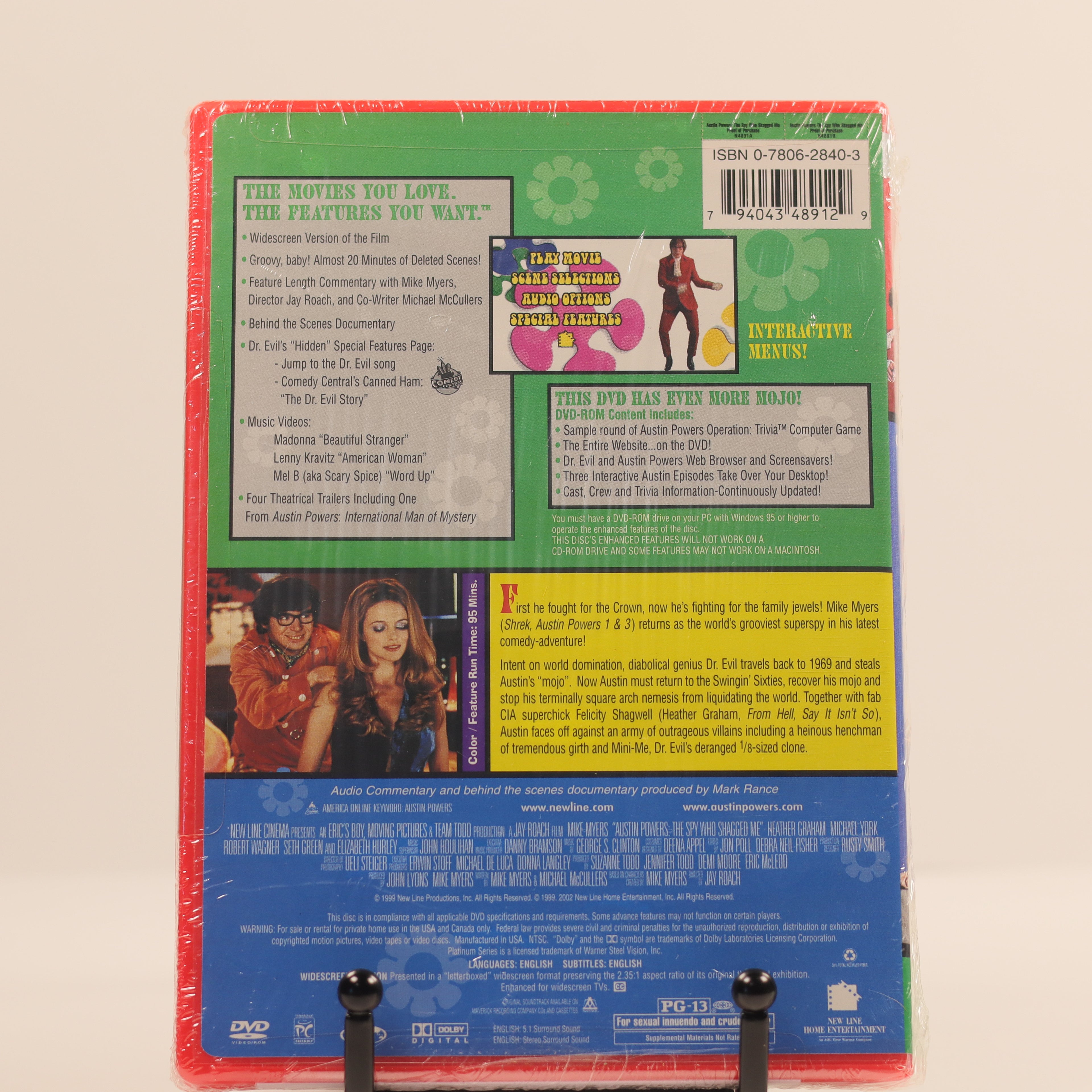 Back cover of a DVD with colorful design and text on a beige background